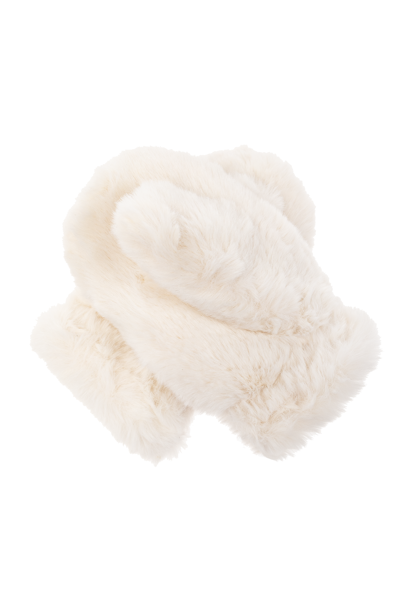 White faux fur deals gloves